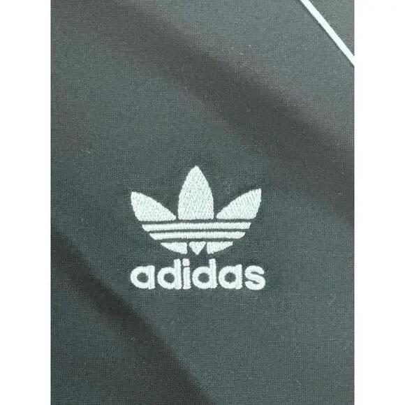 Adidas Black Track Jacket with White Stripes - Picture 6 of 6
